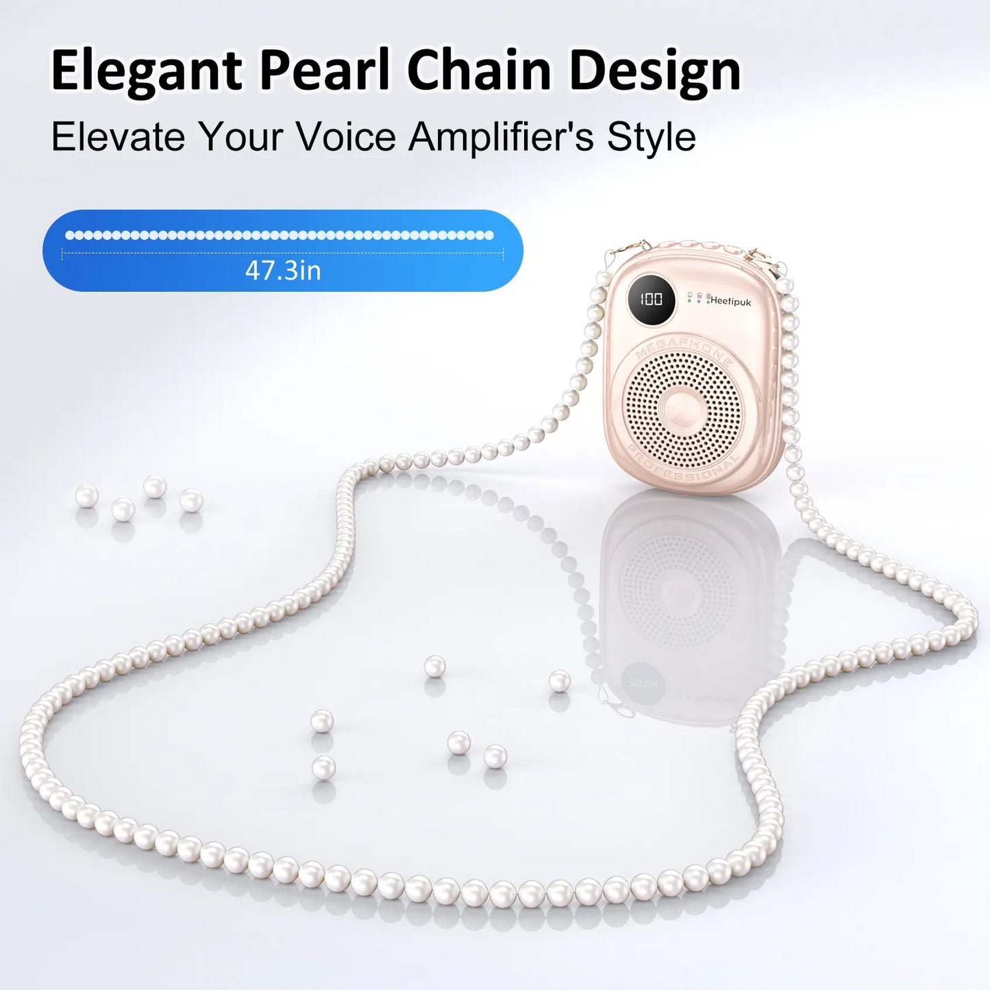 PRUNUS A18 Voice Amplifier Microphone Headset,Portable Voice Amplifier,Pa Systems for Teachers,Training,Shopper Guide,Tour Guide, Supports TF Card