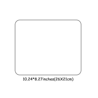 Square Doll Gaming Mouse Pad, Retro Toy Design, Rubber Anti-Slip Lockedge Work Pad, Small Size Suitable for Laptop, Desktop Computer Games, Mousepad